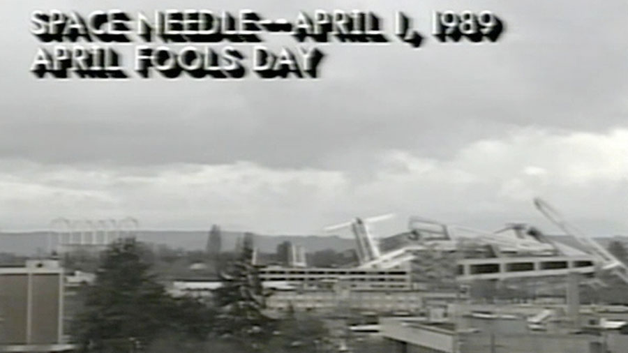 Space Needle April Fool's Day...