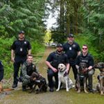 Photo: Rescue dogs graduate from the Washington State Department of Corrections (DOC) as K9s who will help officers find illegal drugs. 