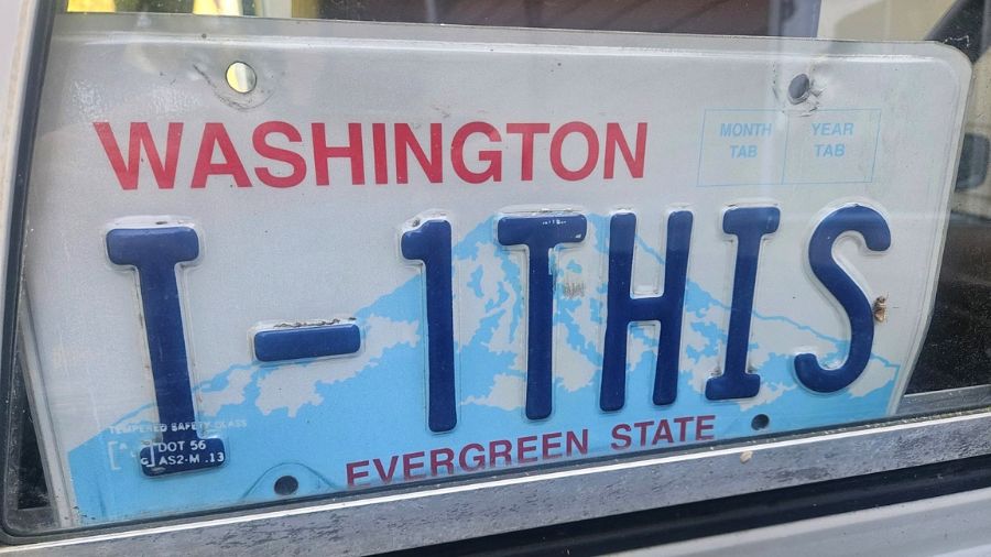 Photo: Scott Fitzsimmons' "I-1THIS" license plate....