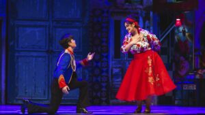 Photo: Duke Kim as Count Almaviva and Megan Moore as Rosina in "The Barber of Seville" at Seattle Opera. 
