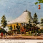 Artist’s rendering of the United States Pavilion at Expo ’74 in Spokane. (Photo courtesy of Northwest Museum of Arts & Culture)